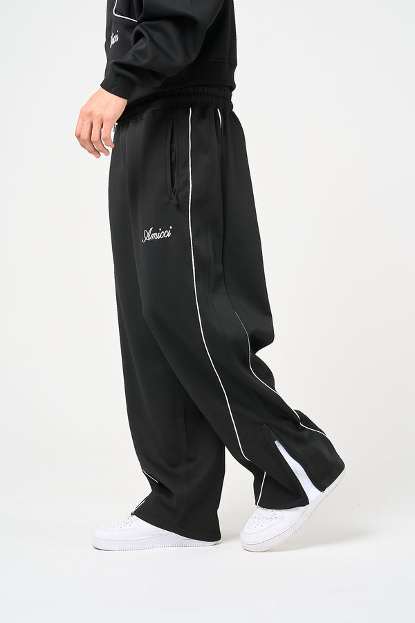 Bleecker zwarte joggingbroek met rits