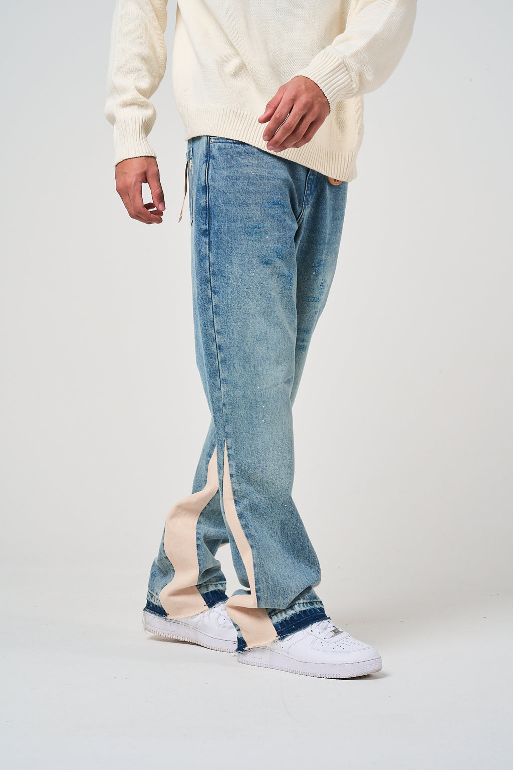 Maranello Grijs Flare Denim