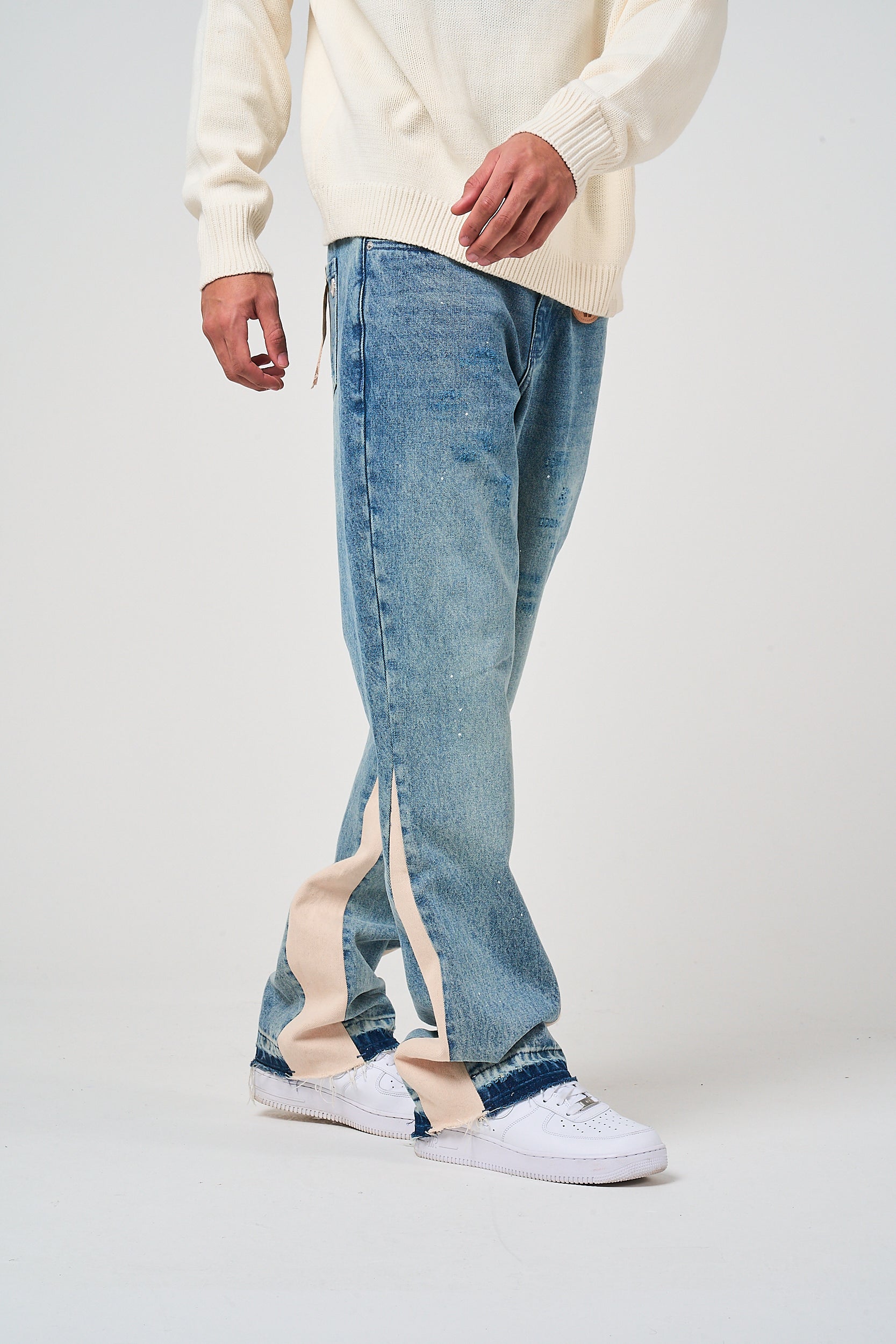 Maranello Grijs Flare Denim