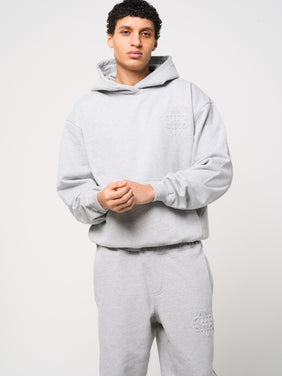 Reyes Embleem Logo Hoodie Grijs