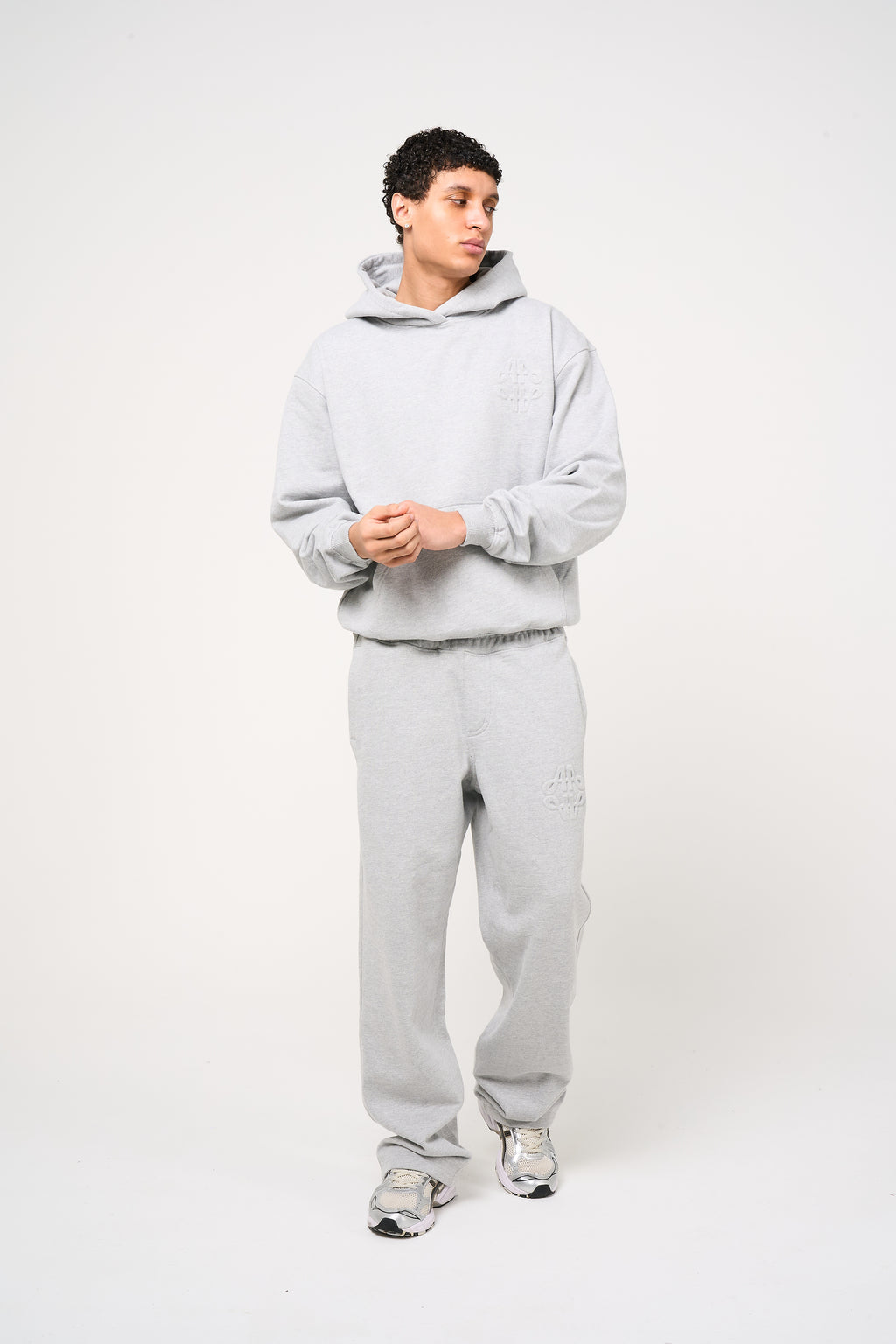 Reyes Emblem Logo Hoodie Grey