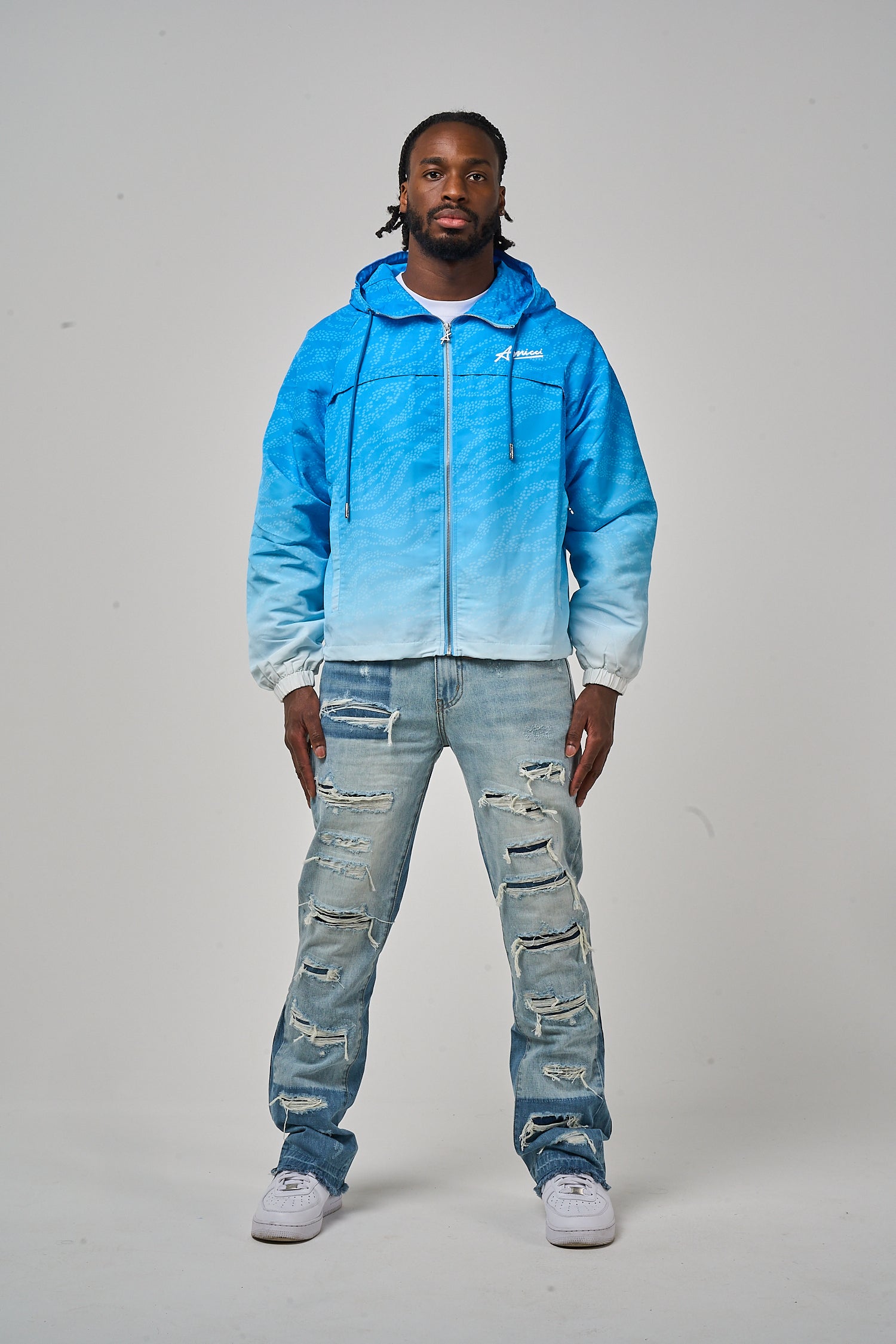 Luciano Windbreaker Blue