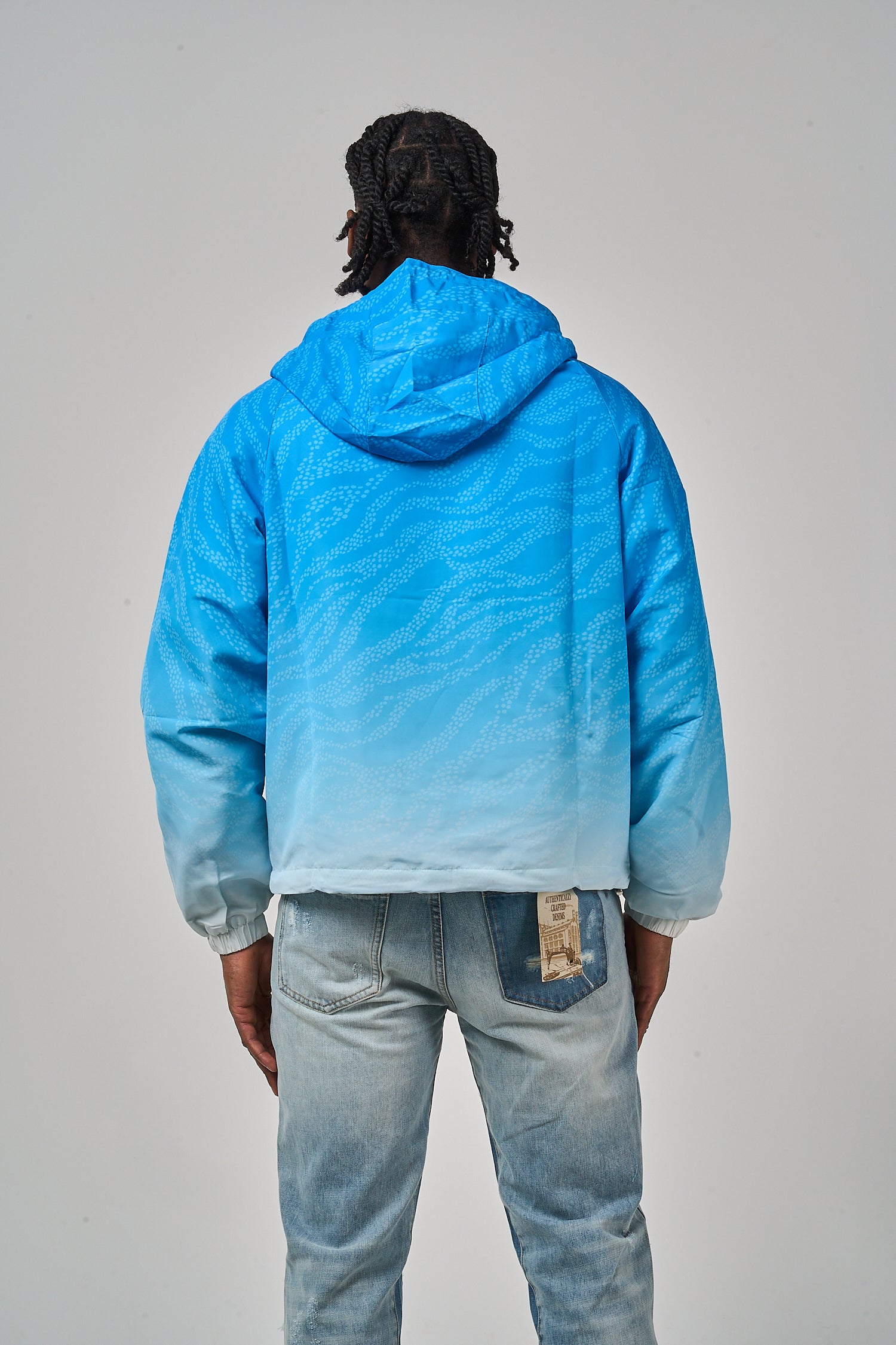 Luciano windjack blauw