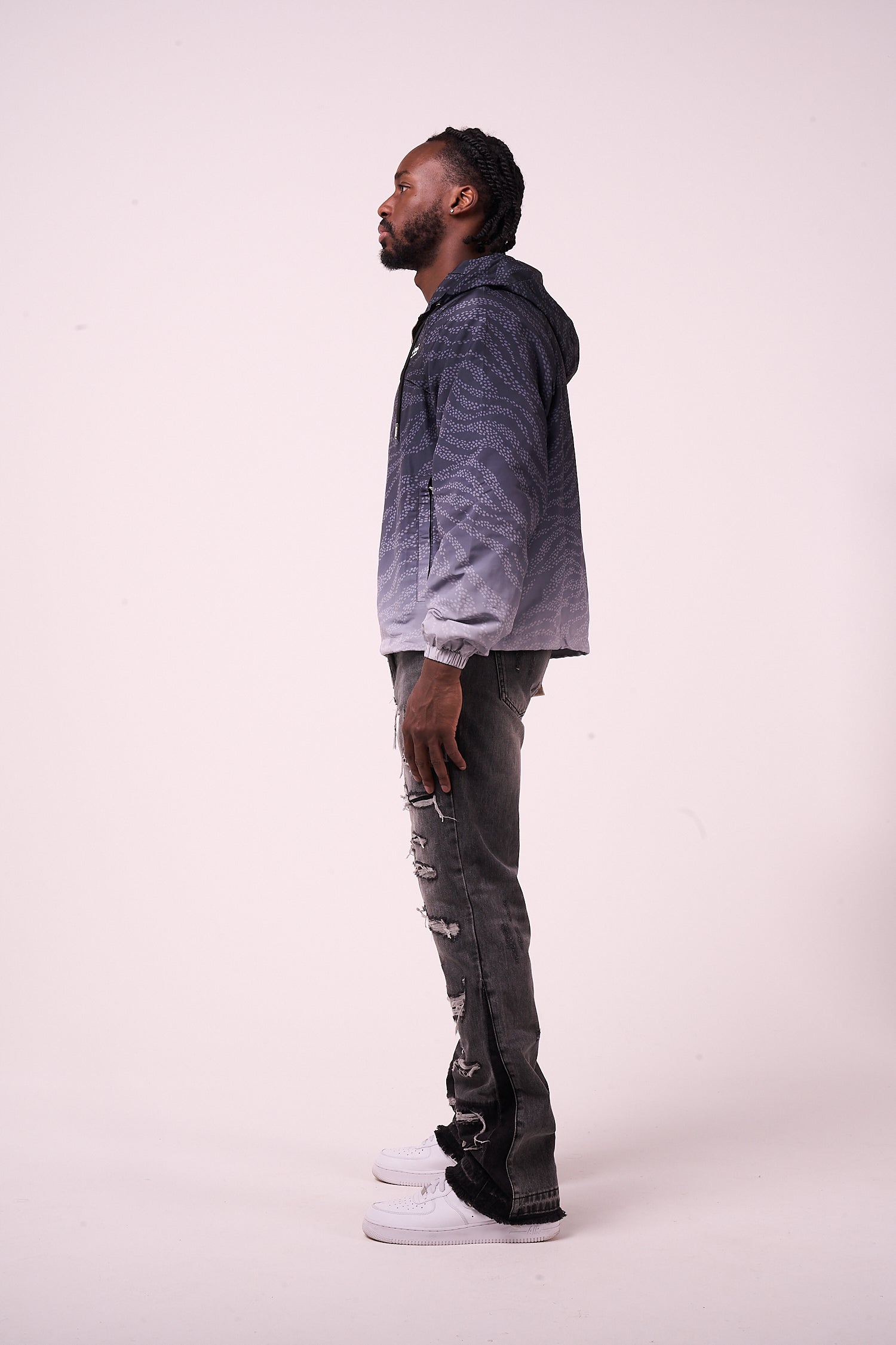 Luciano windjack zwart