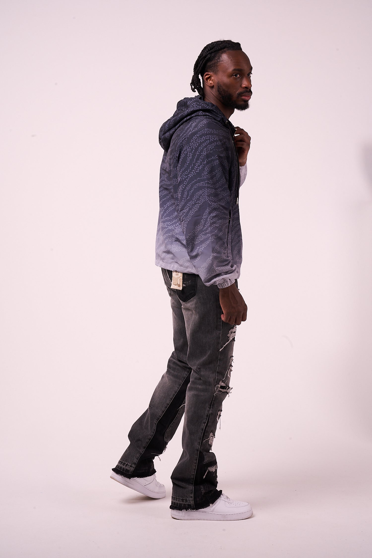 Luciano windjack zwart