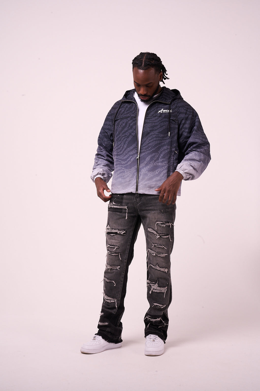 Luciano windjack zwart