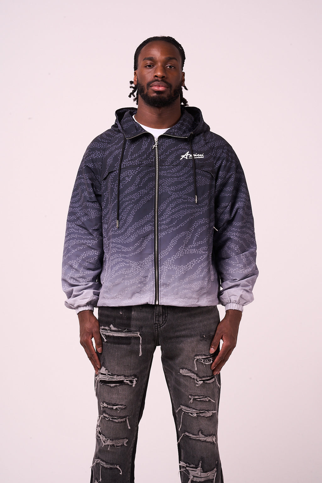 Luciano windjack zwart