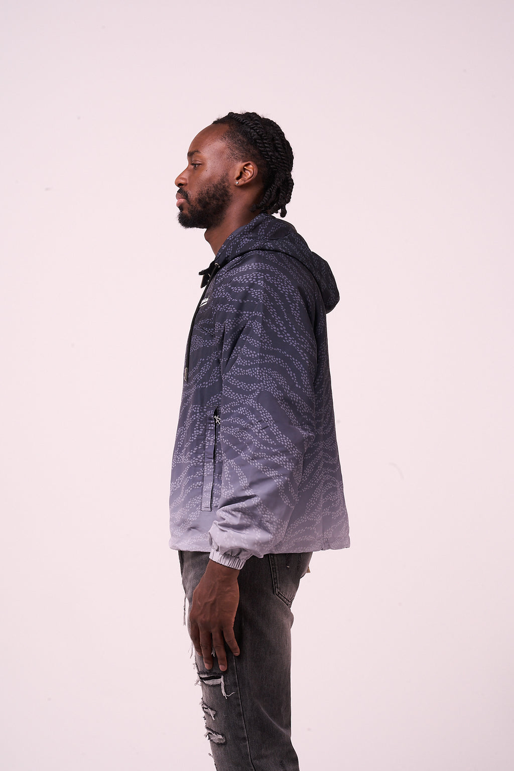 Luciano windjack zwart