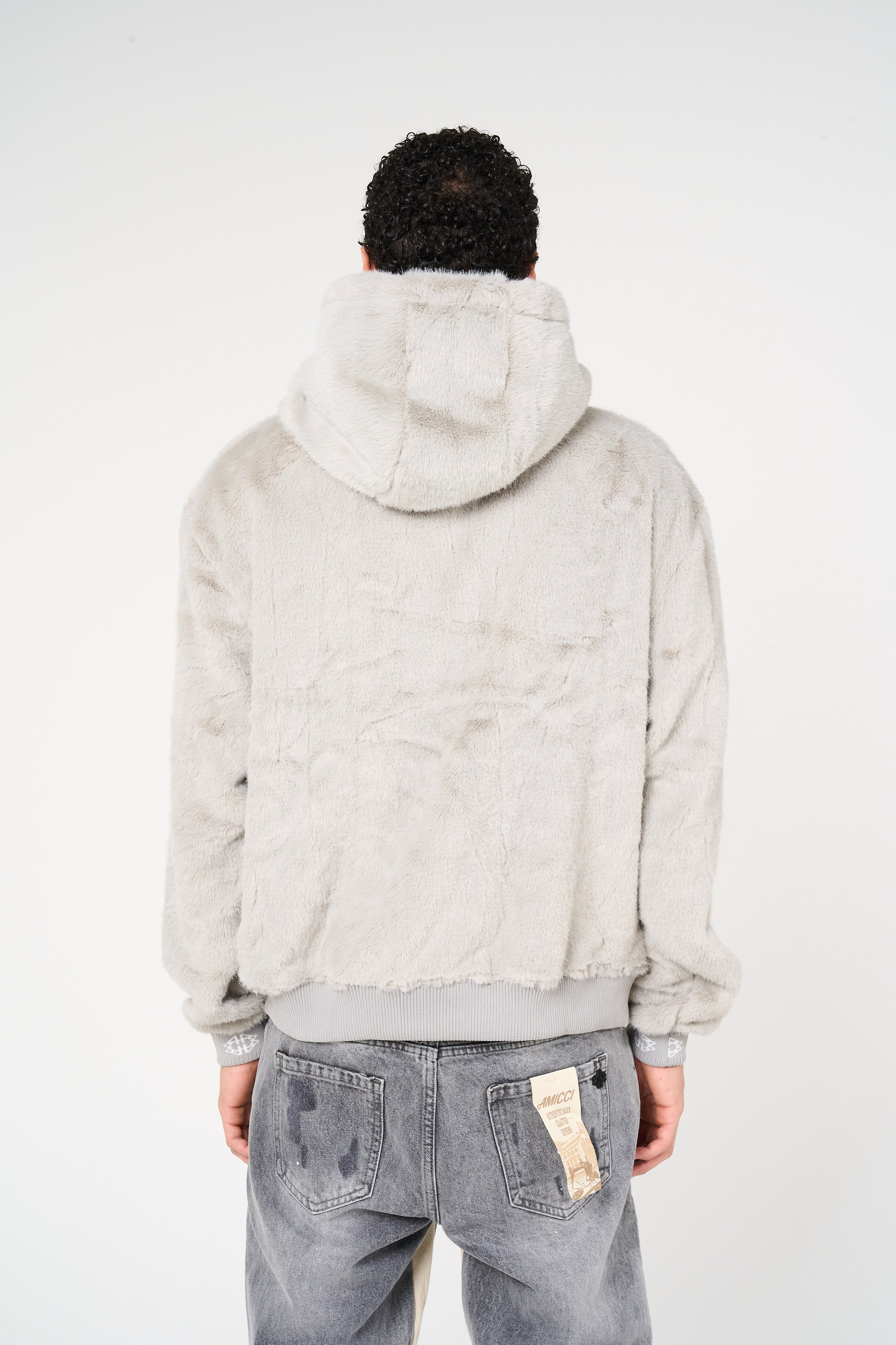 Oakley Grey Fur Hoodie