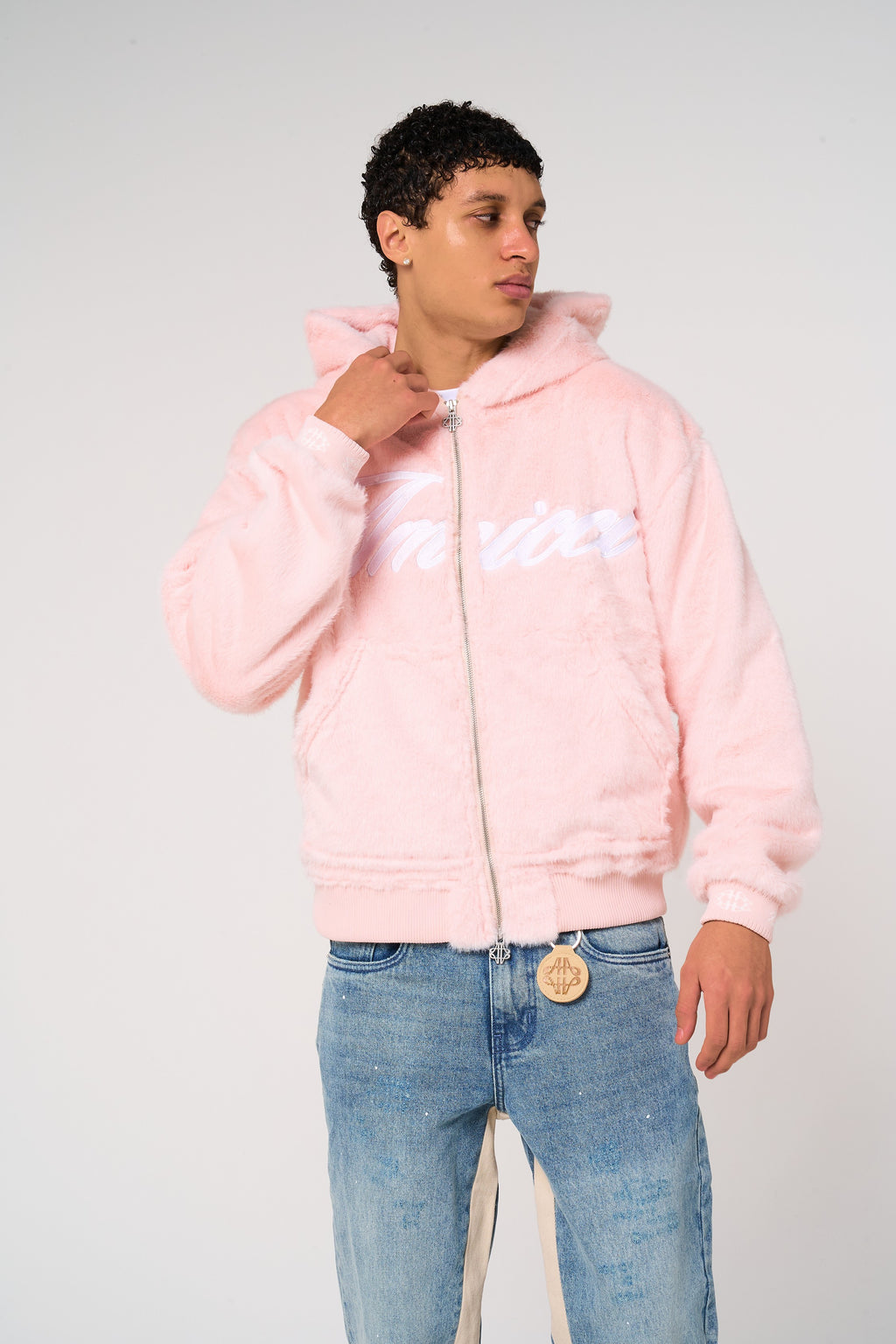 Oakley Pink Fur Hoodie