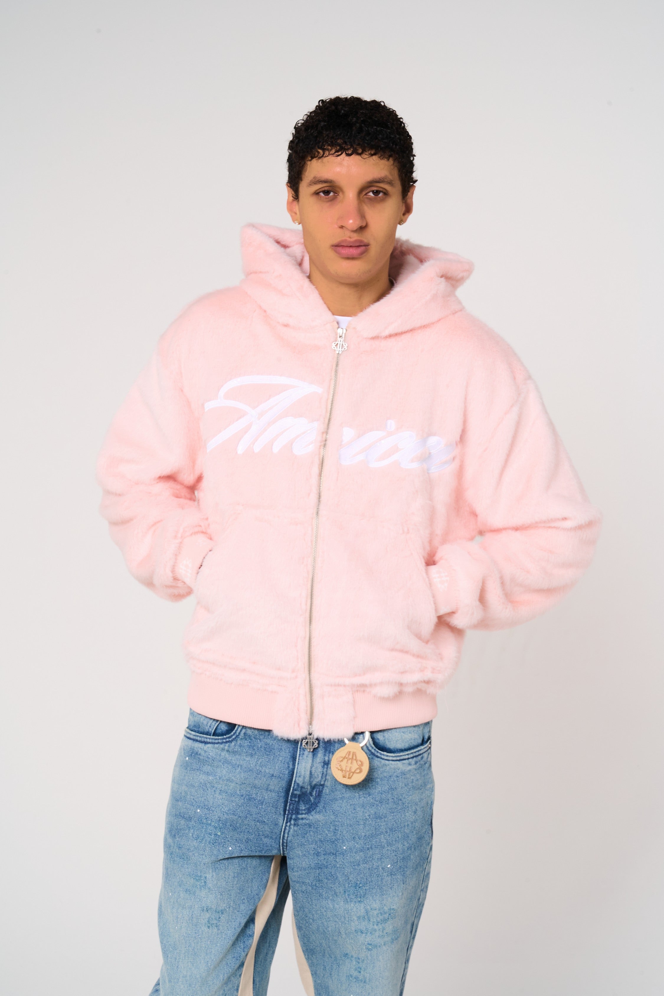 Oakley Pink Fur Hoodie