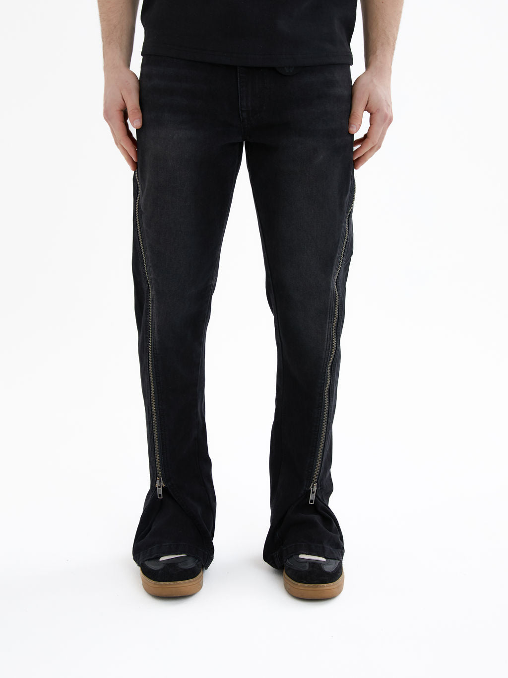 Lorient Gecombineerde Flare Jeans Zwart