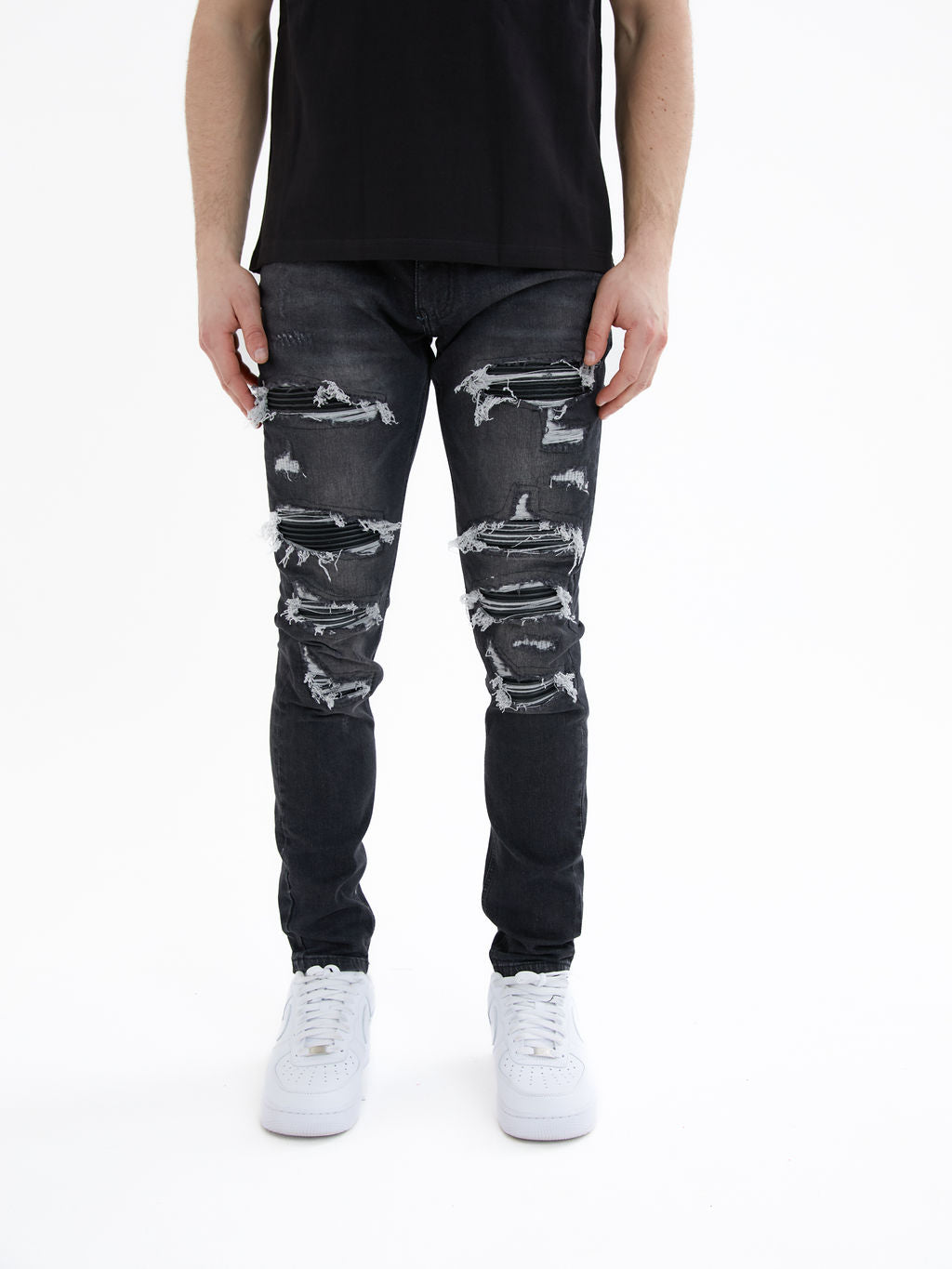 Diego Zwarte Skinny Jeans
