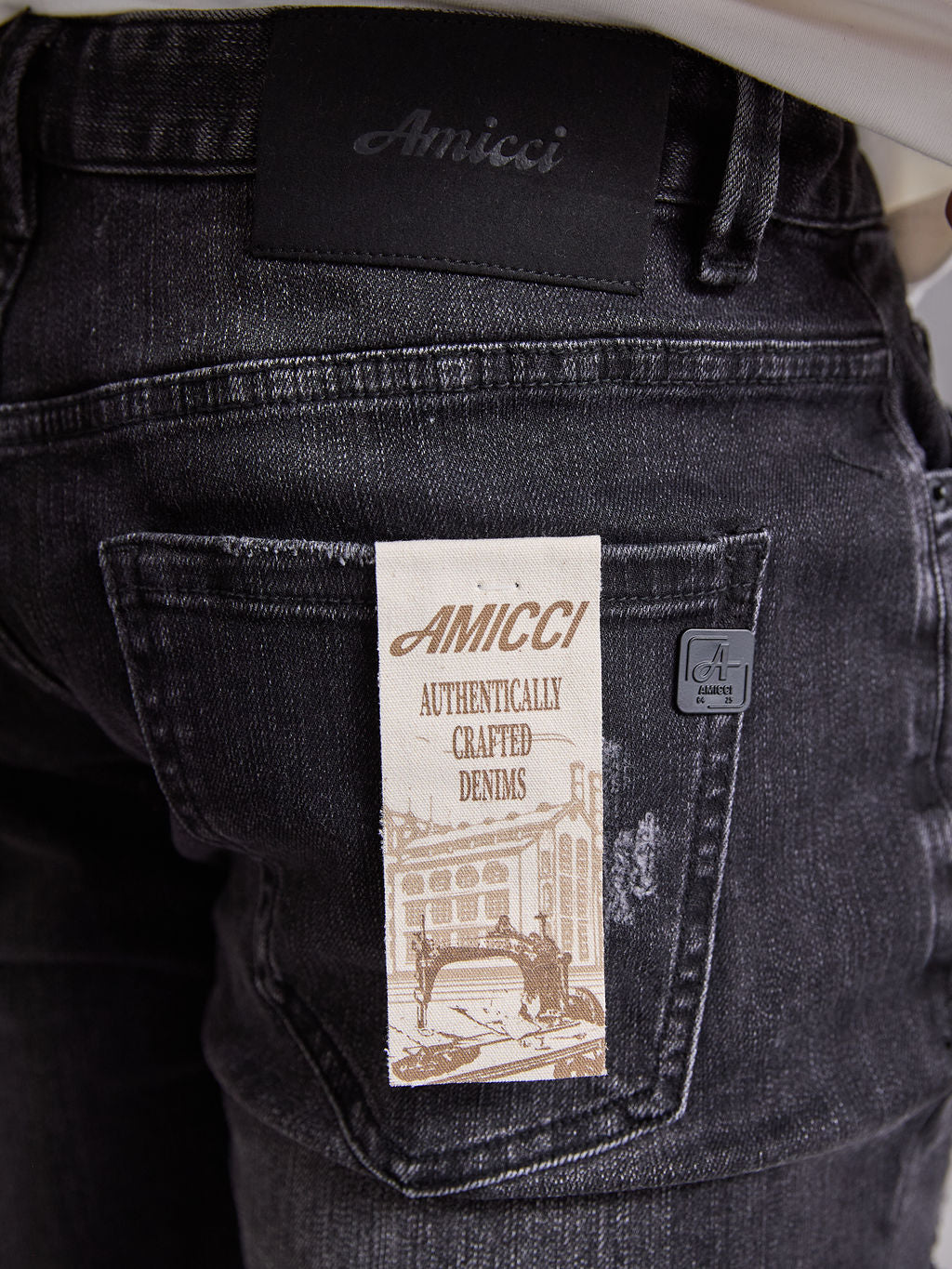 Rocco Heavy Ripped Zwarte Skinny Jeans
