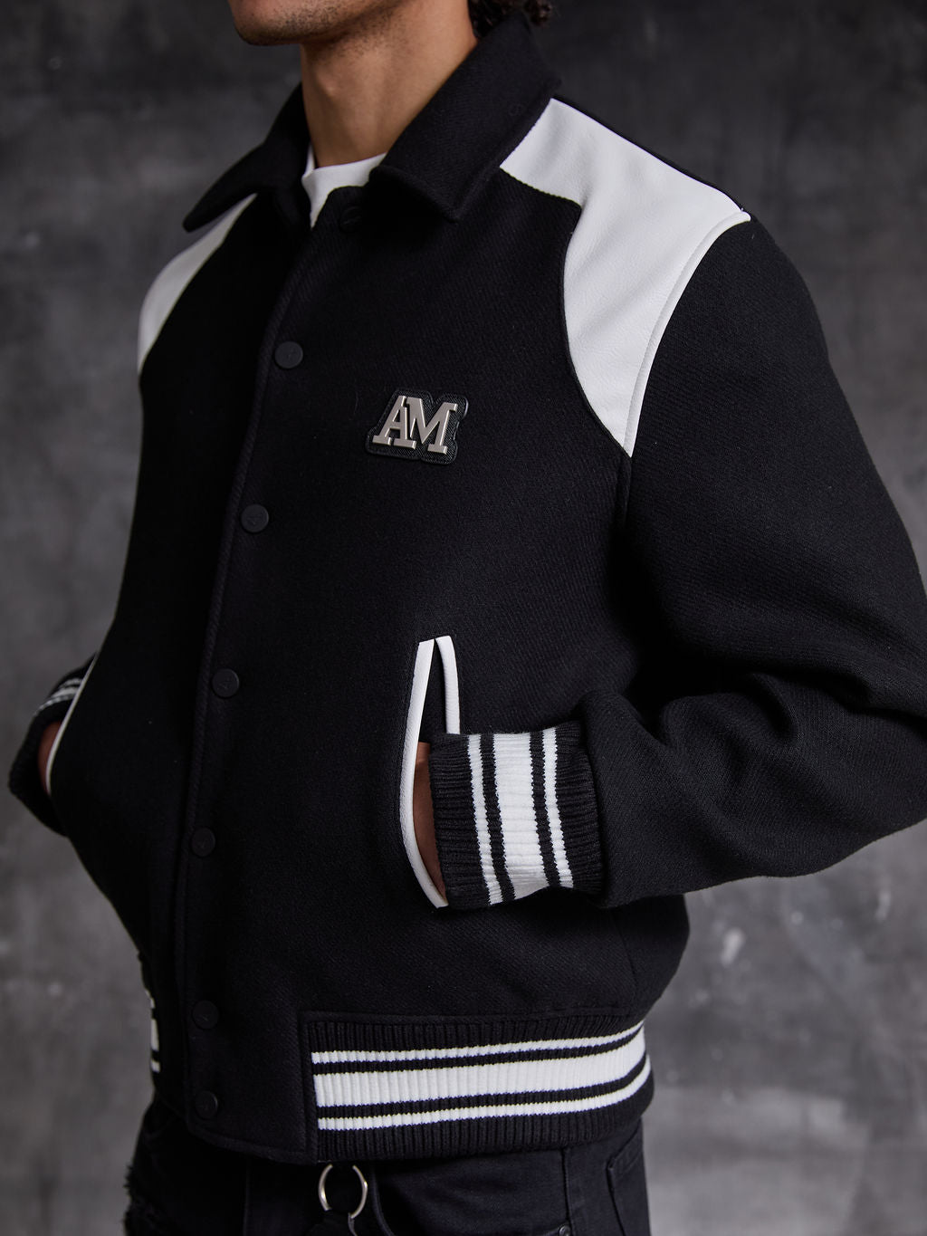 Salvitore Wol Varsity Jacket