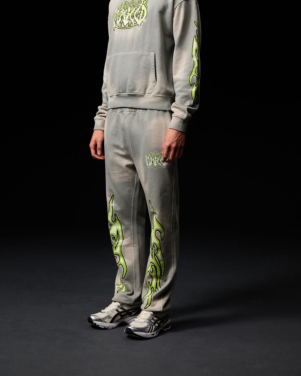 Paola Graphic Jogger Grey