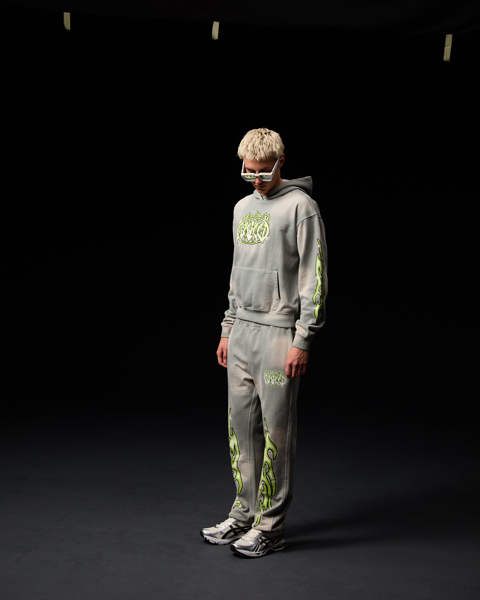 Paola Graphic Jogger Grey