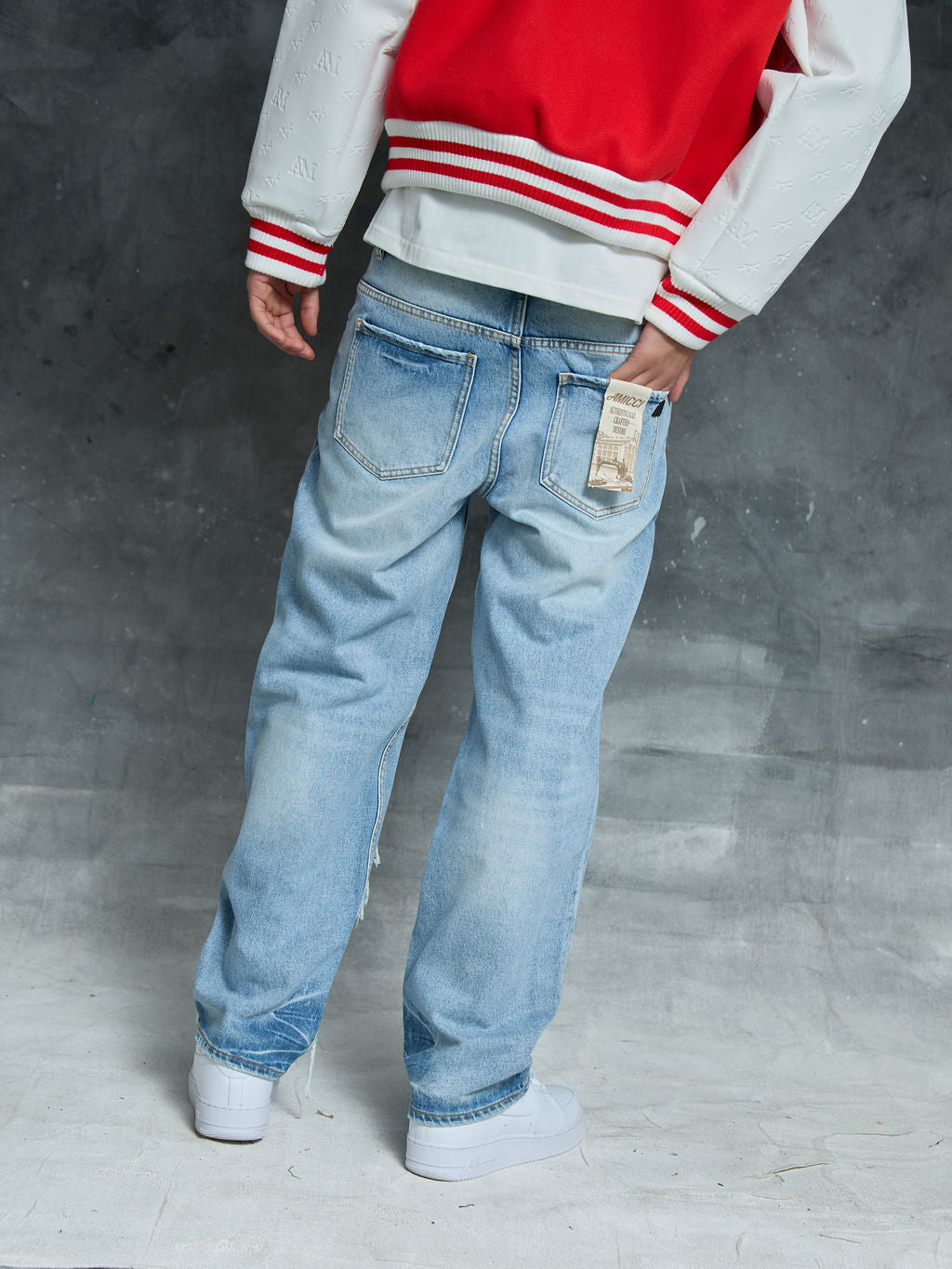 Manuel Lichtblauwe Gescheurde Jeans