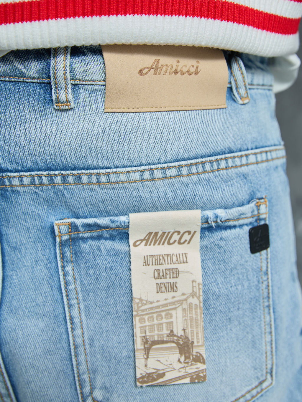 Manuel Lichtblauwe Gescheurde Jeans