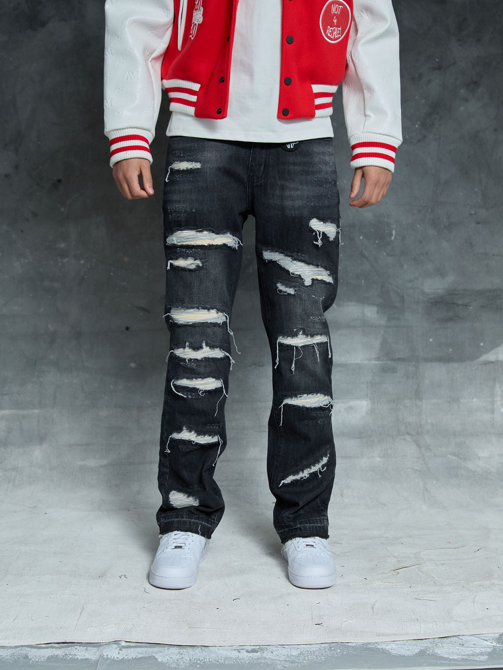 Trivoni Zwarte Flare Jeans