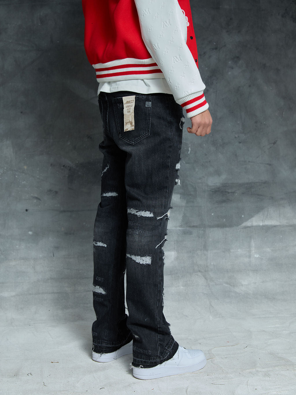 Trivoni Zwarte Flare Jeans