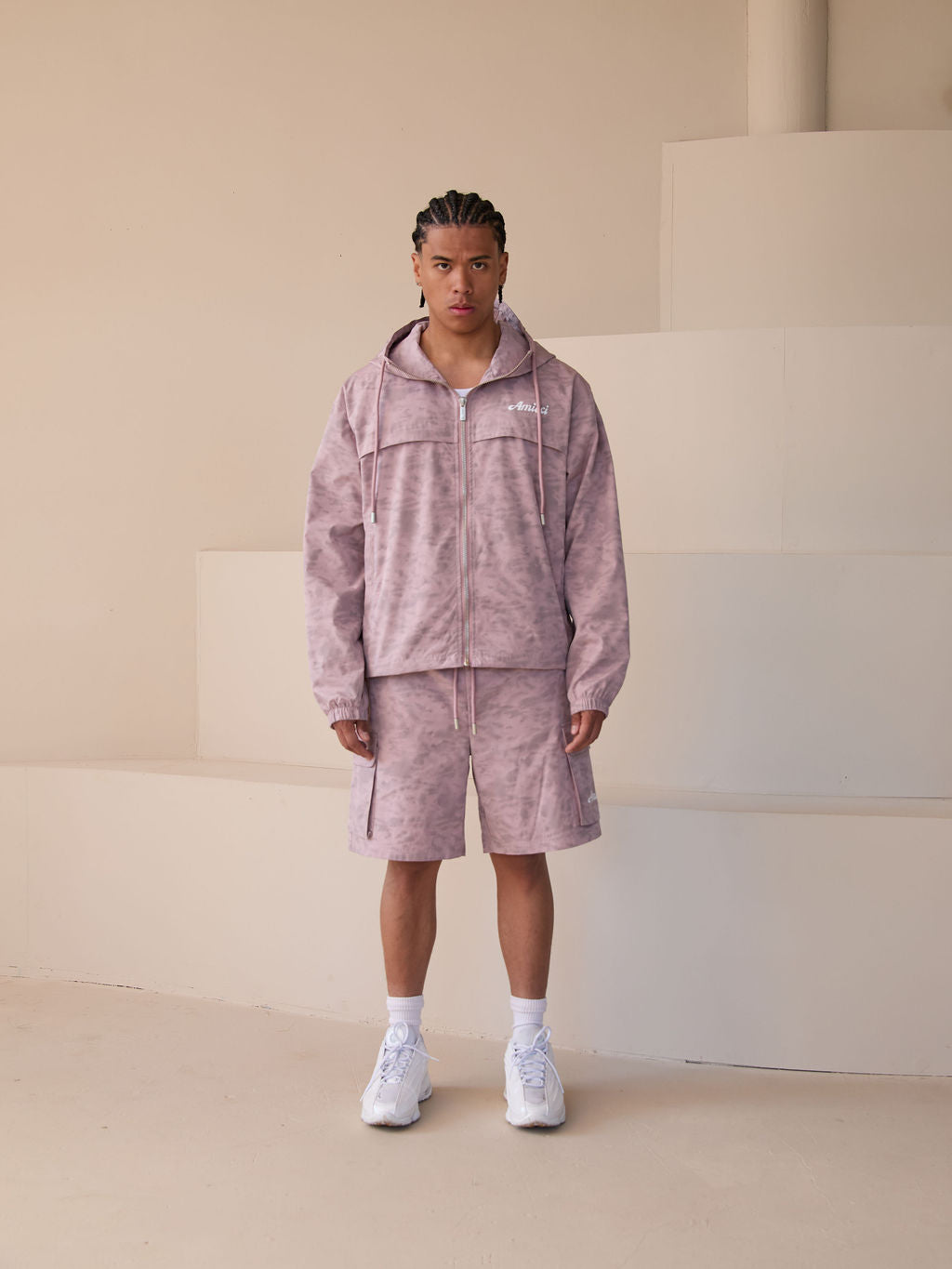 Almeria Patroon Windbreaker Jas Roze