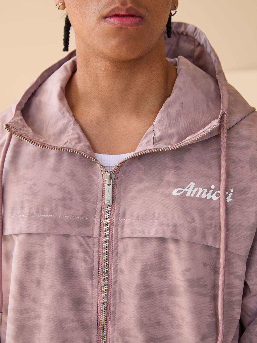 Almeria Patroon Windbreaker Jas Roze