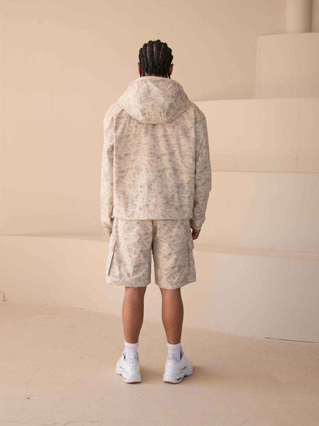 Almeria Patroon Windbreaker Jas Beige