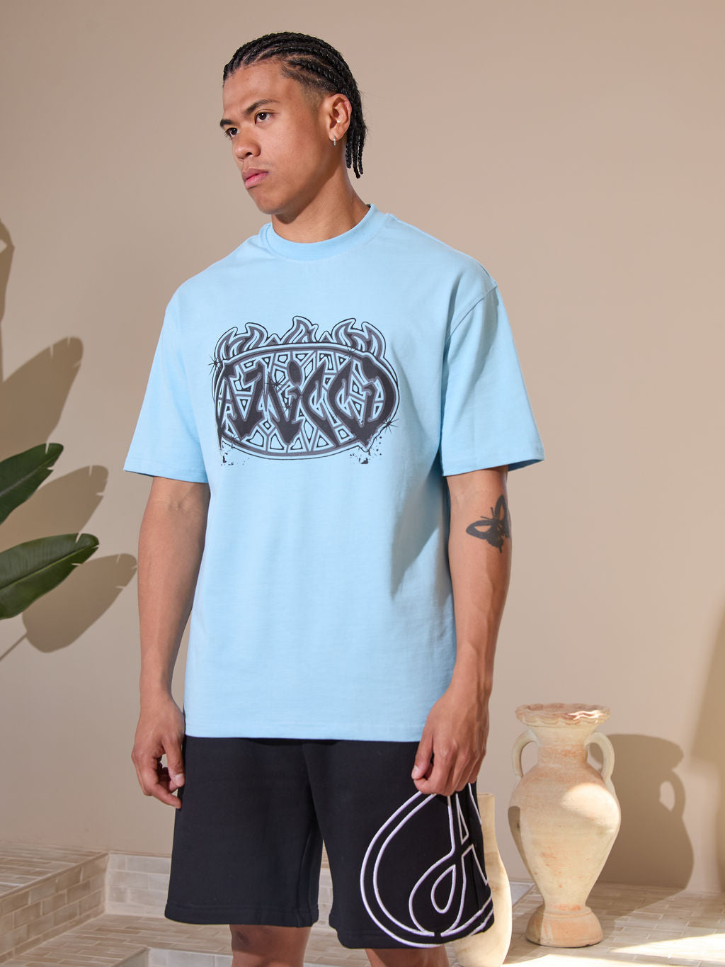Vallea Graphic T-Shirt Zwart