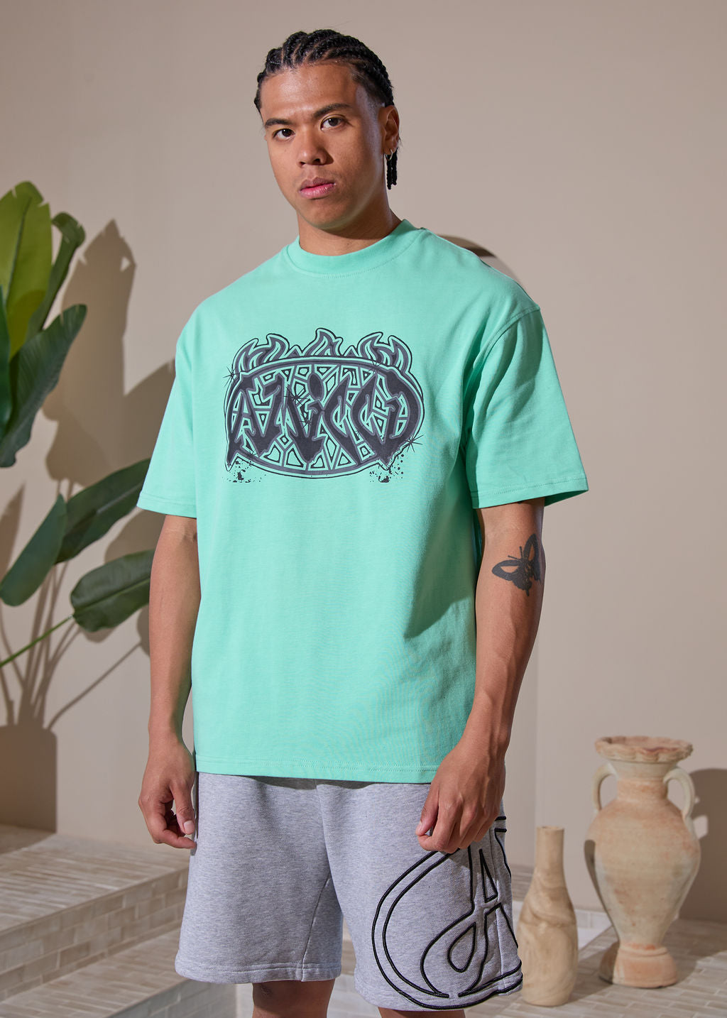 Vallea Graphic T-Shirt Zwart