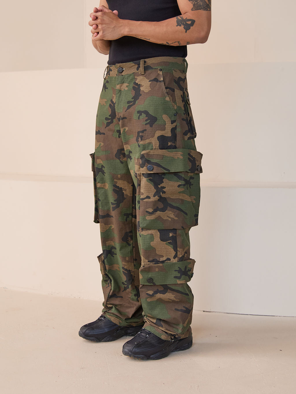 Tabor Groene Cargo Camouflage Broek