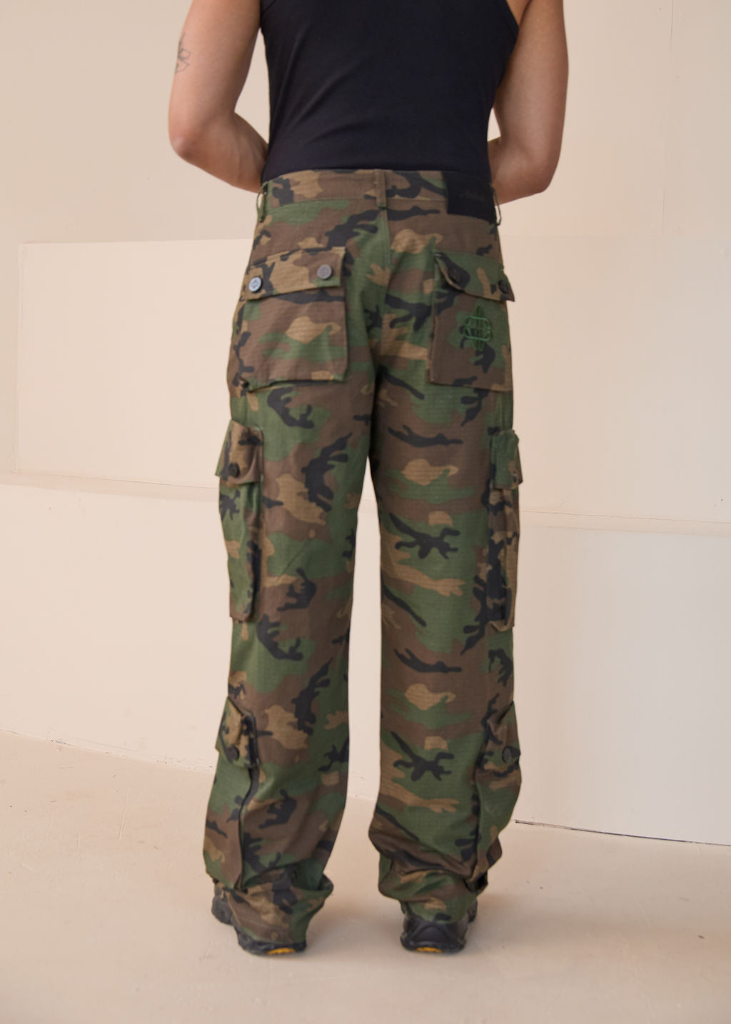 Tabor Groene Cargo Camouflage Broek