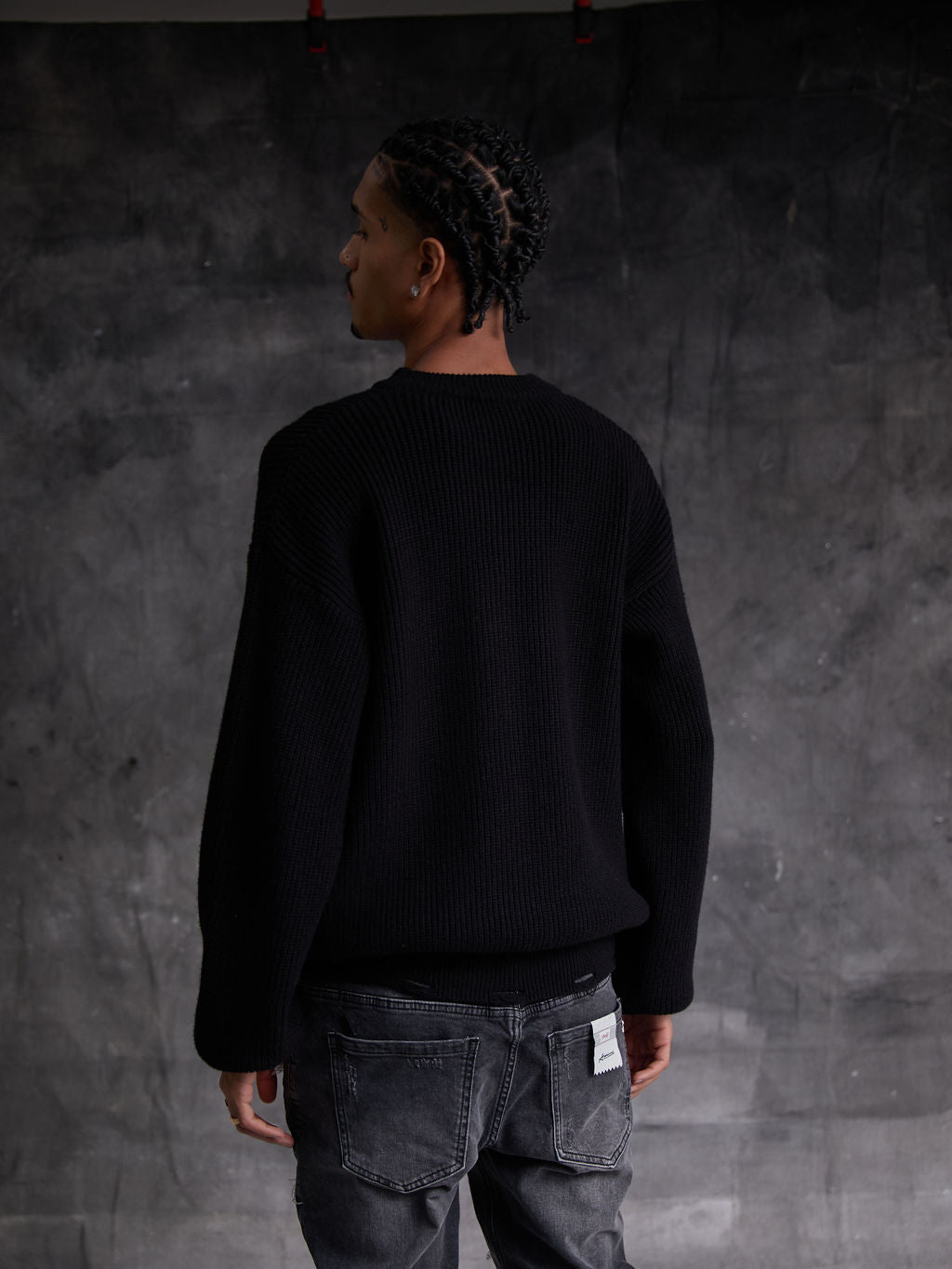 Veletre Ribbed Knitwear Black