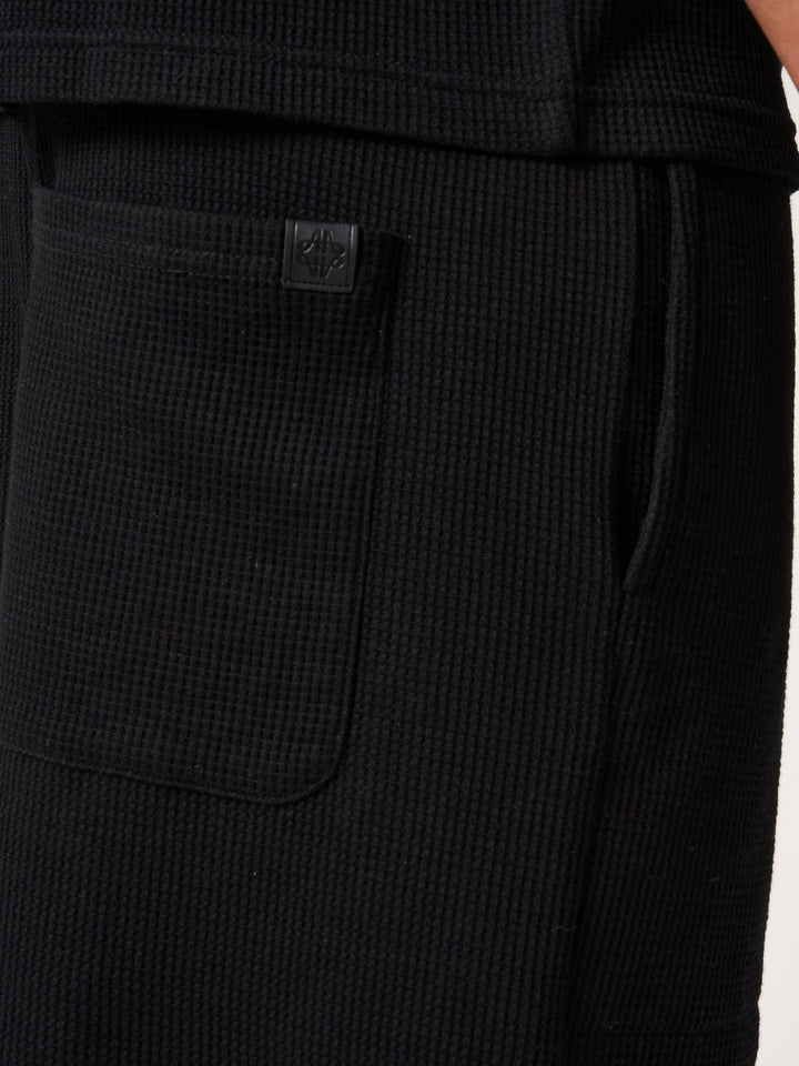 Tempest Waffle Knit Shorts Black