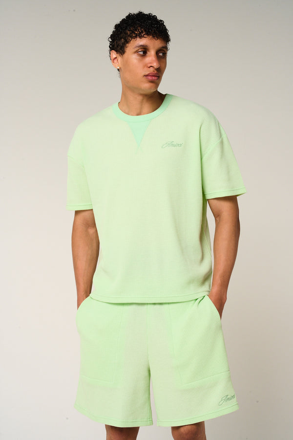 Tempest Waffle Knit Shorts Mint