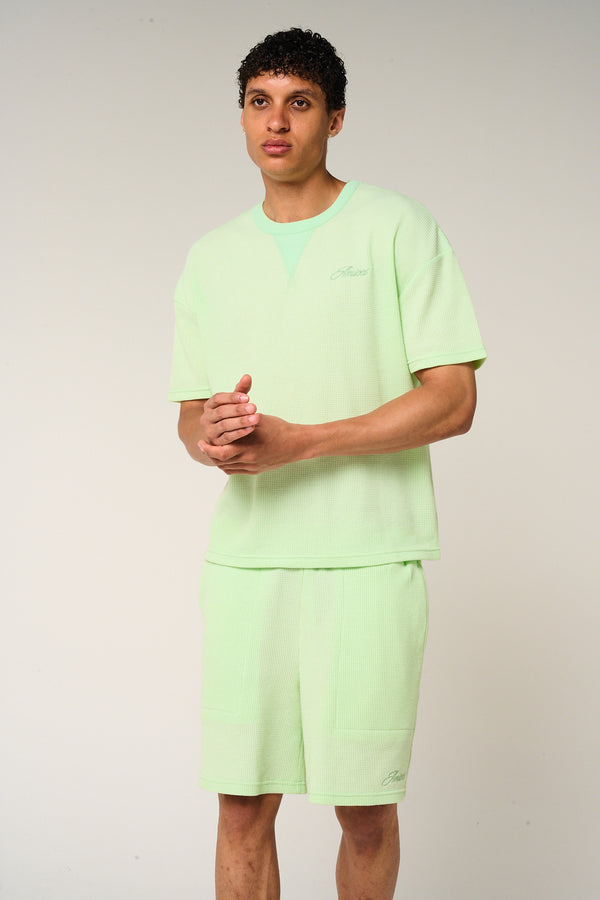 Tempest Waffle Knit Shorts Mint