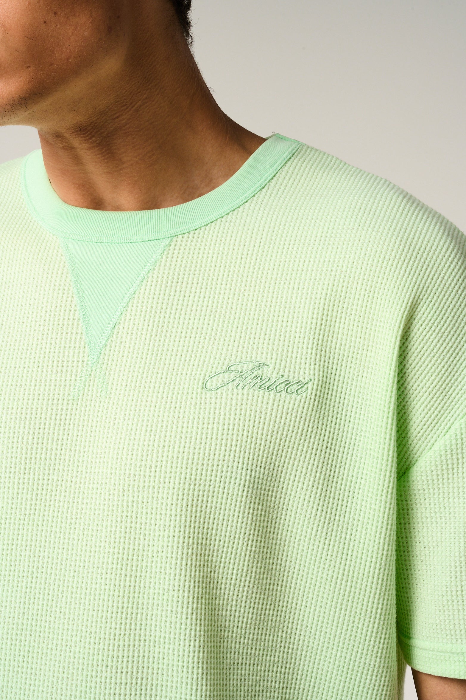Tempest Waffle Knit T-Shirt Mint