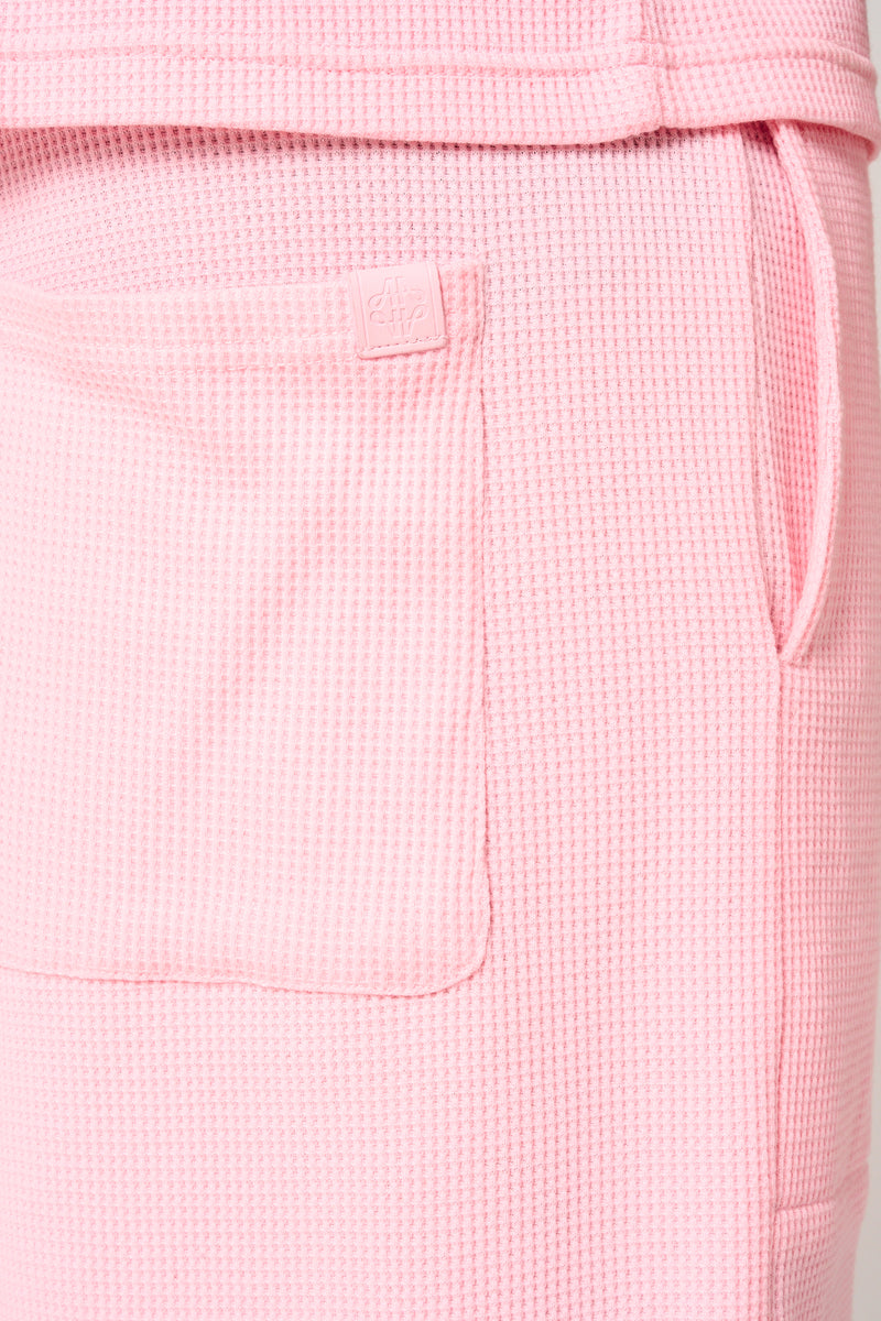 Tempest Waffle Knit Shorts Pink