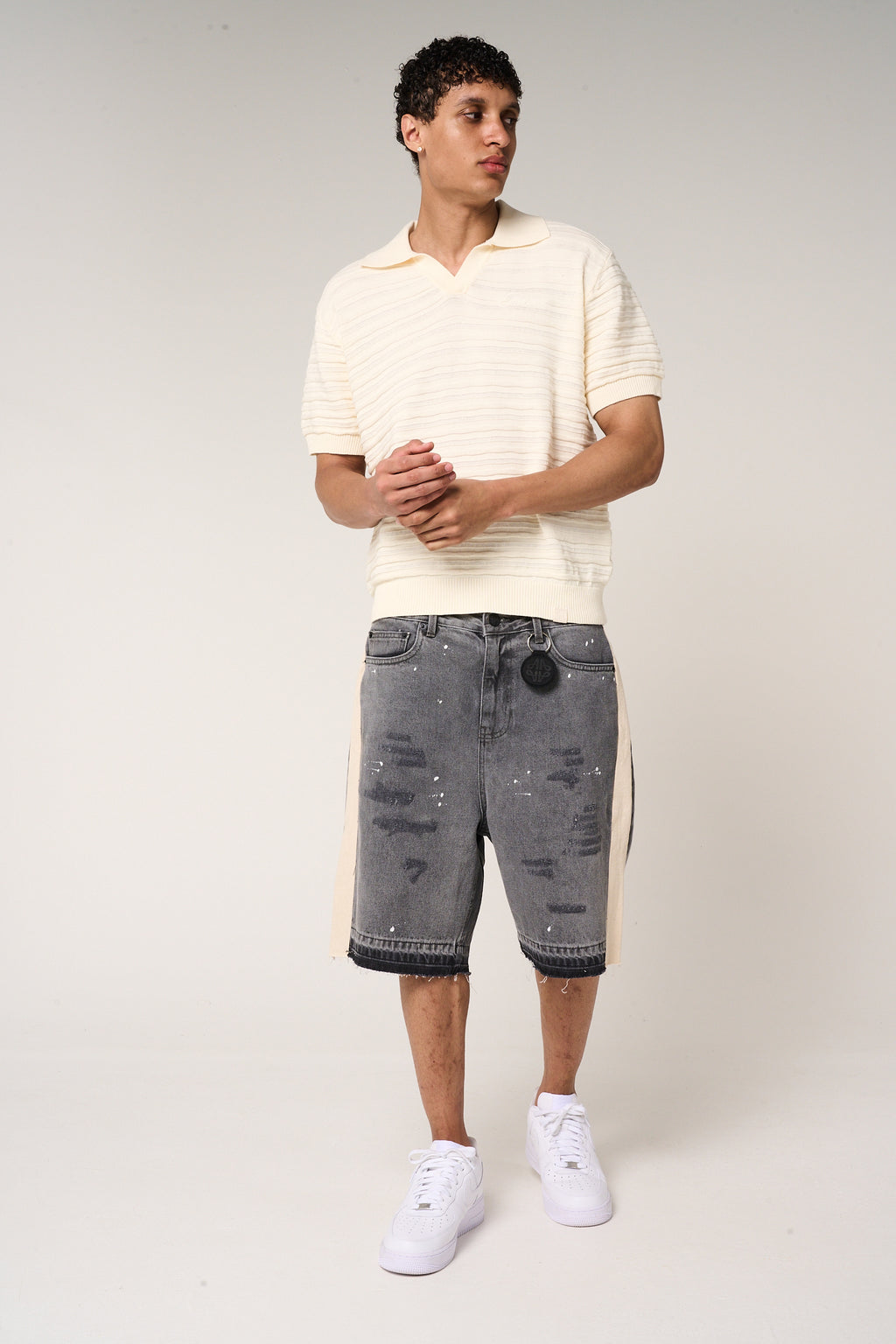 Dune Knitted Polo Cream