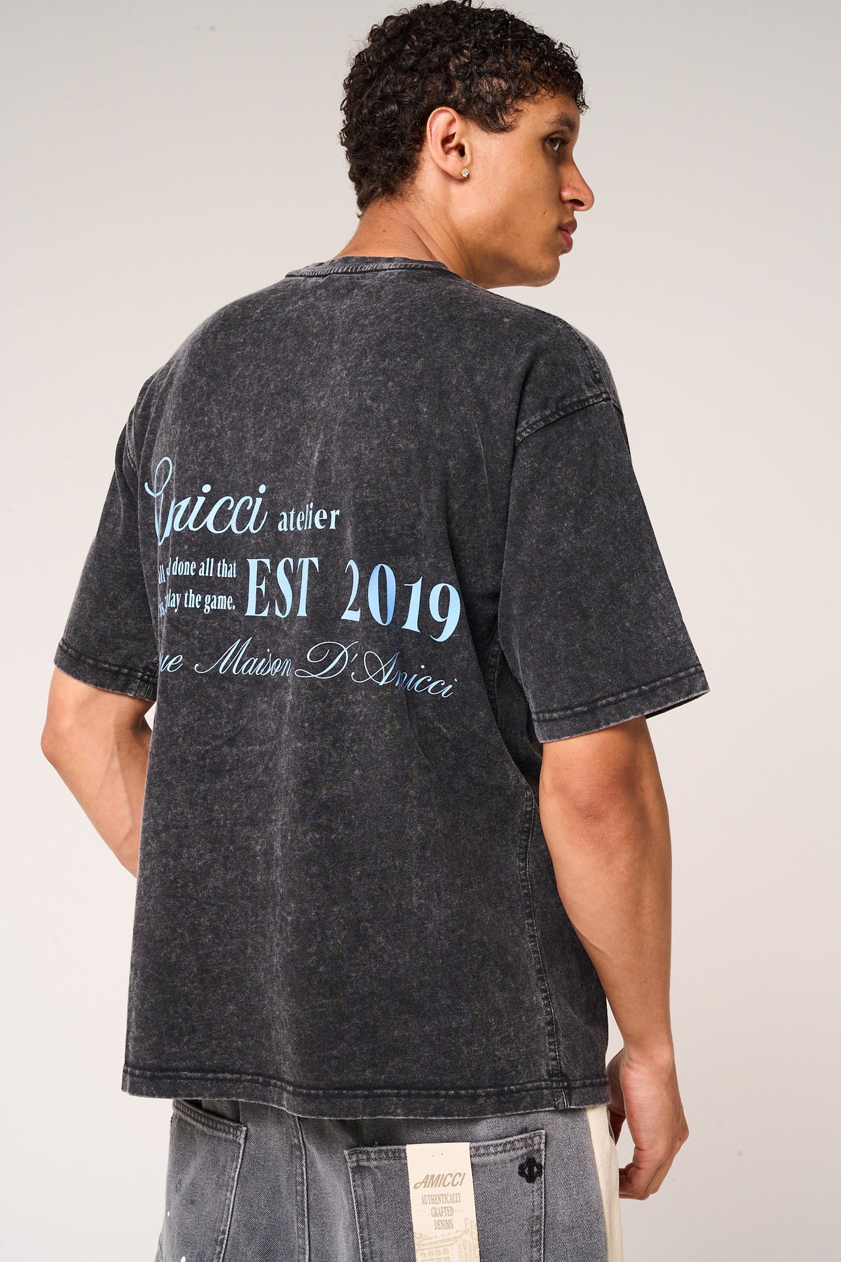 Renato Graphic T Shirt Washed black