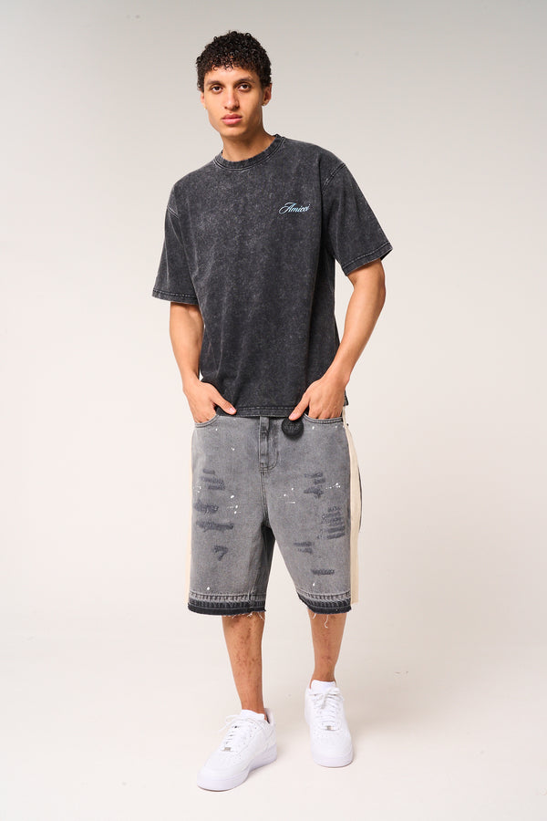 Renato Graphic T Shirt Washed black