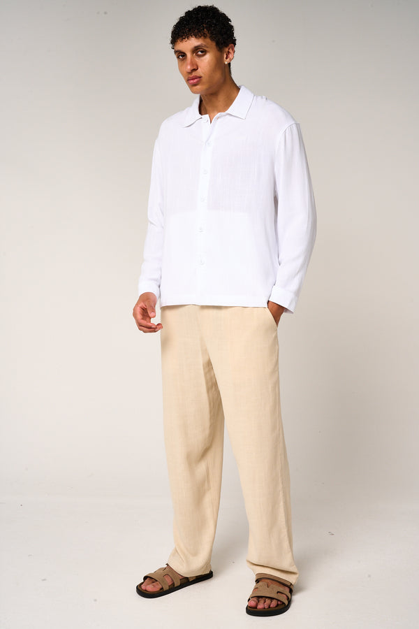 Vesper Linen Pants Beige