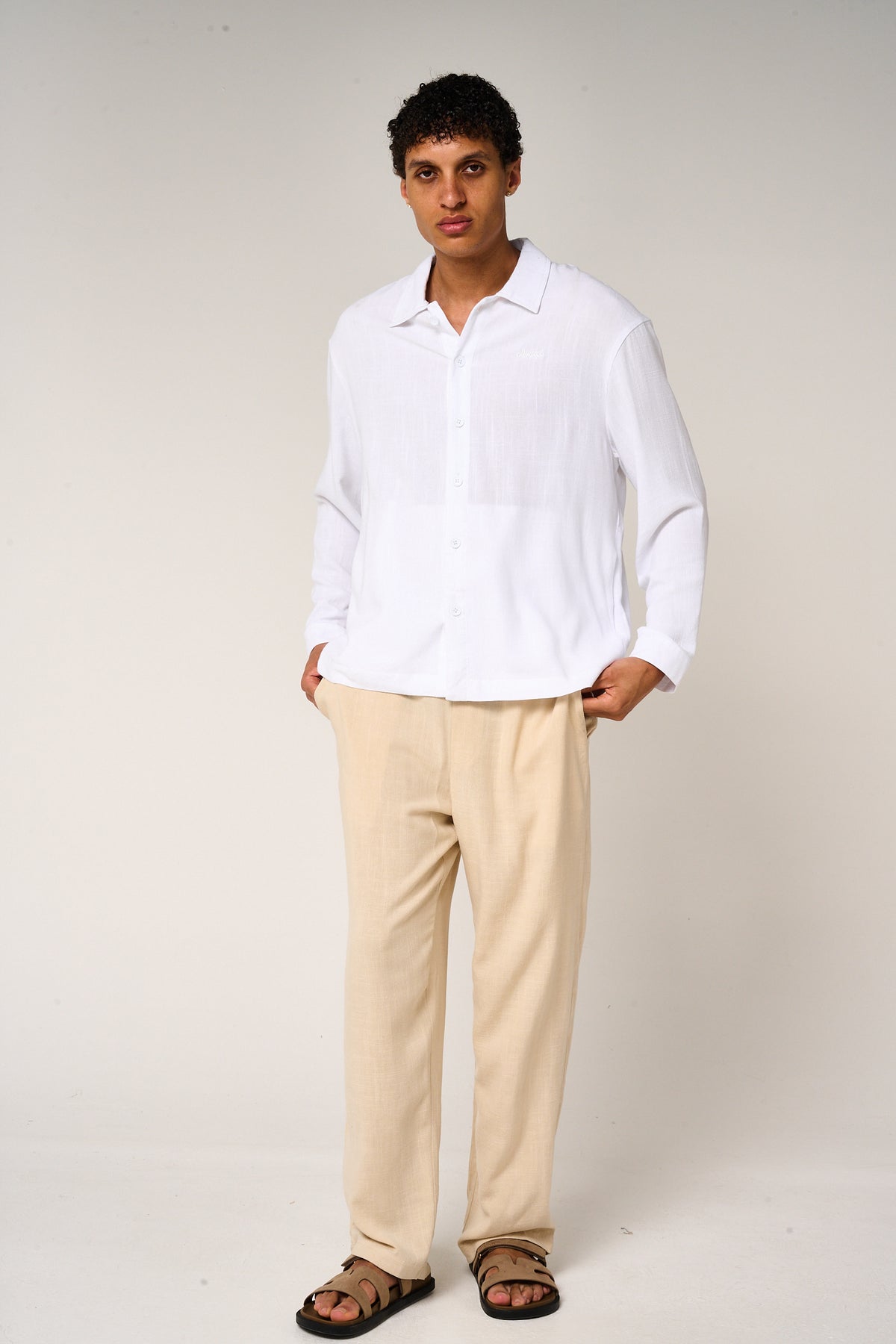 Vesper Linen Shirt White