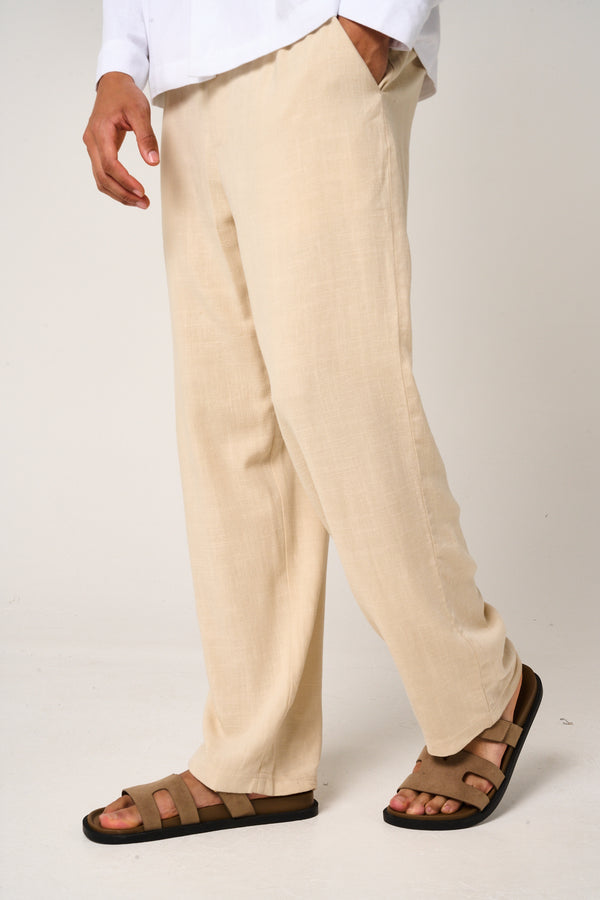 Vesper Linen Pants Beige