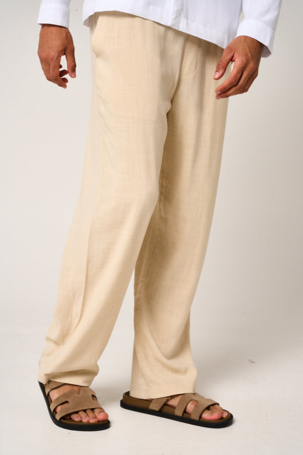 Vesper Linen Pants Beige