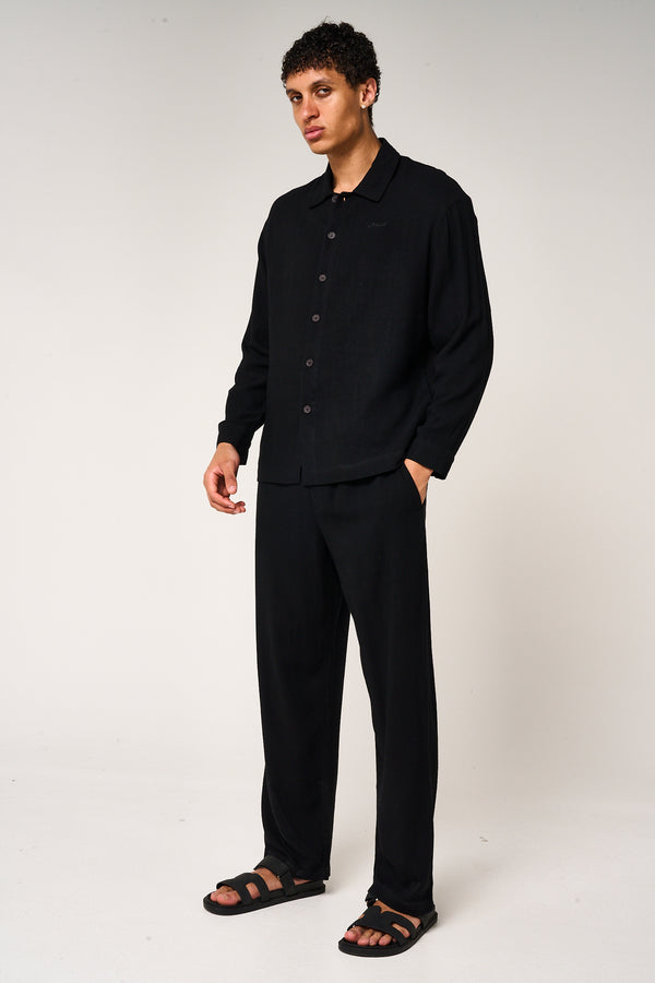 Vesper Linen Pants Black