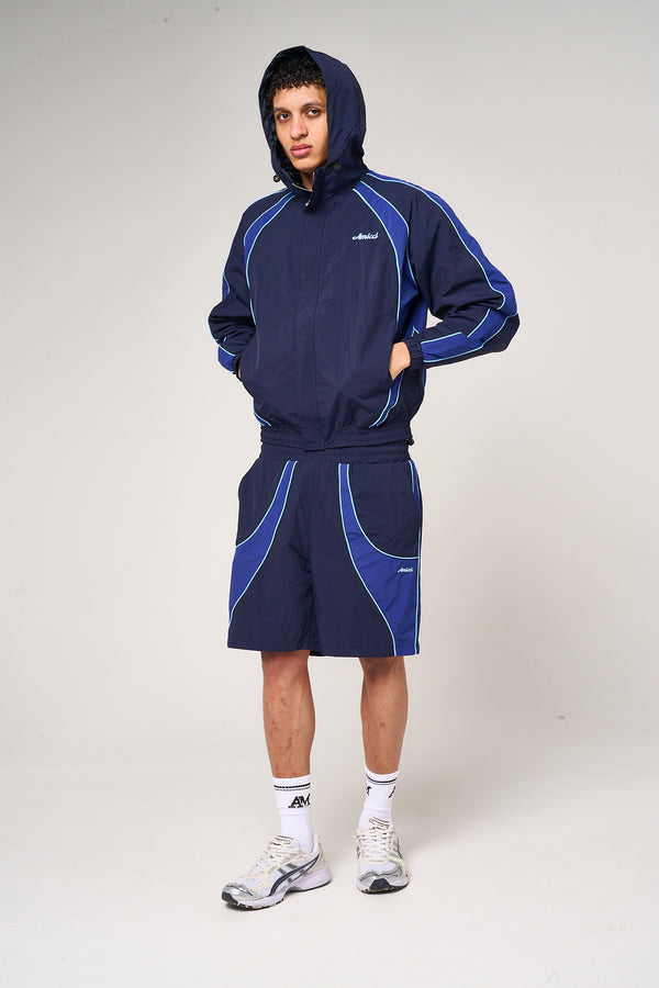 Placido Navy Shell Shorts