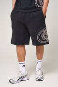 Fares Logo Embroidery Shorts Black