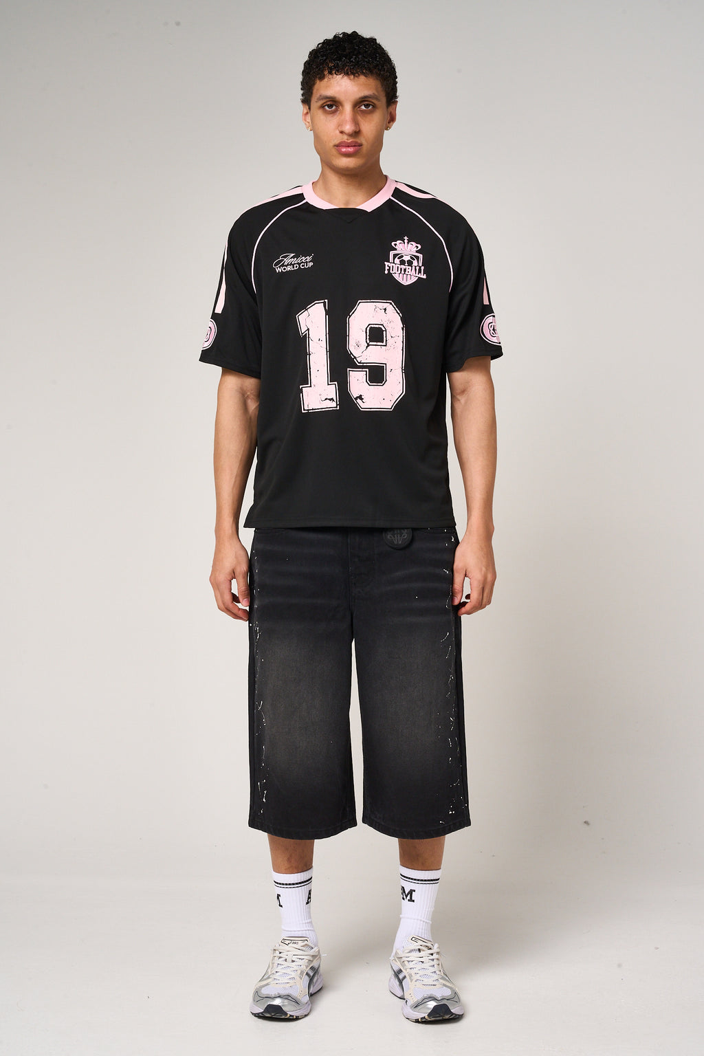 Miguel Football Jersey Black
