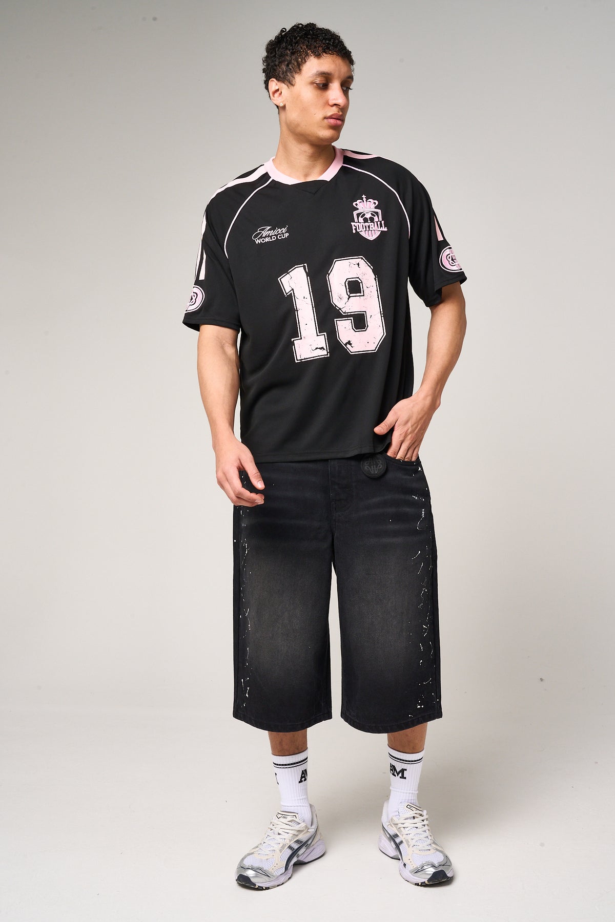 Miguel Football Jersey Black